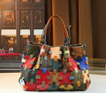 Elite Vintage Cowhide Hand Woven Handbag